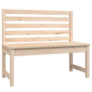 Zahradní lavice 109 cm masivní borové dřevo - obrázek 2
