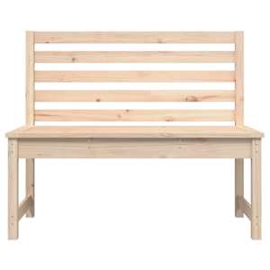 Zahradní lavice 109 cm masivní borové dřevo - obrázek 4