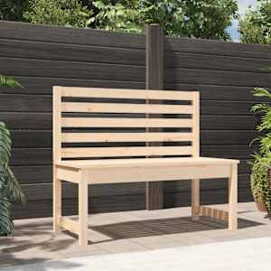 Zahradní lavice 109 cm masivní borové dřevo - obrázek 1