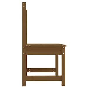 Zahradní lavice medově hnědá 109 cm masivní borové dřevo - obrázek 5