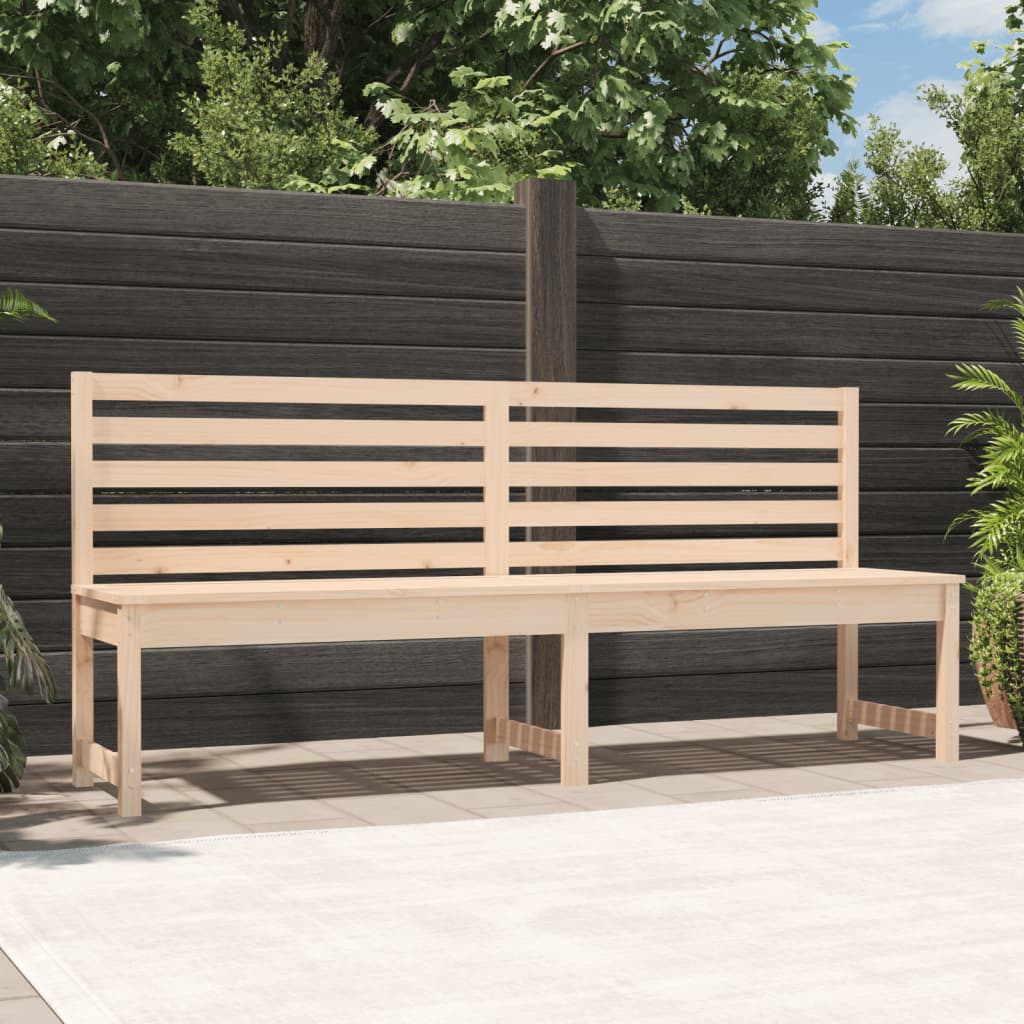 vida XL Gartenbank 201,5 cm Massivholz Kiefer