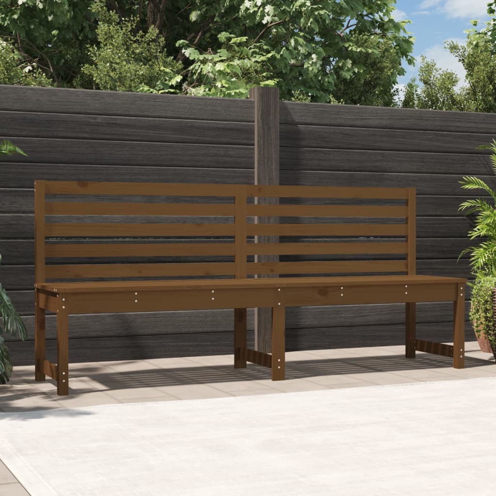 vida XL Gartenbank Honigbraun 201,5 cm Massivholz Kiefer