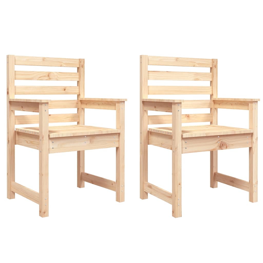 vidaXL Zahradní židle 2 ks 60 x 48 x 91 cm masivní borové dřevo