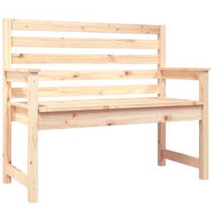Zahradní lavice 109 x 48 x 91,5 cm masivní borové dřevo - obrázek 2