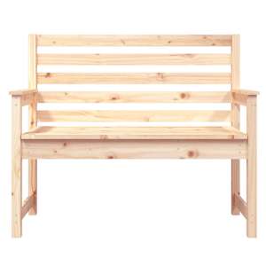 Zahradní lavice 109 x 48 x 91,5 cm masivní borové dřevo - obrázek 4