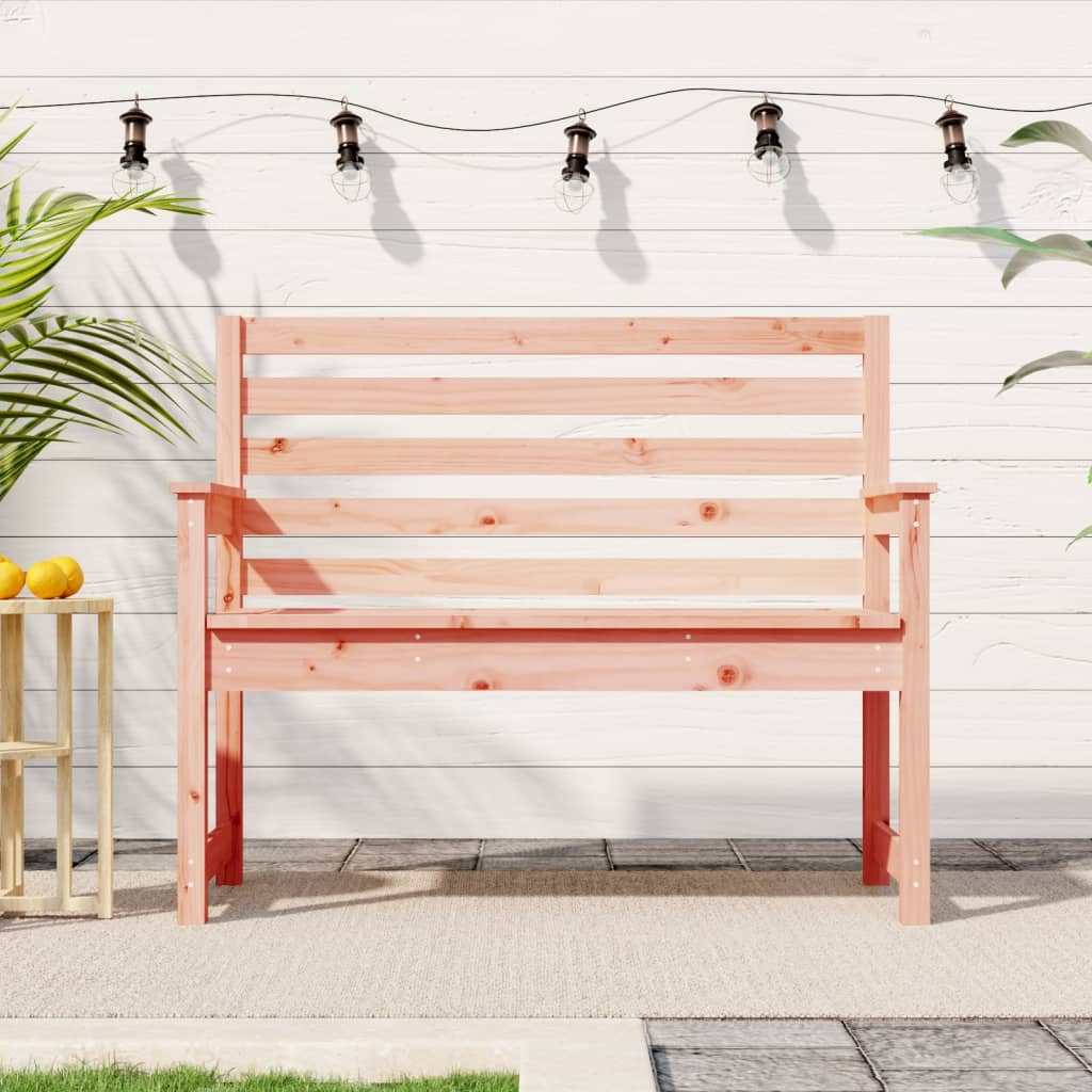 vidaXL Trädgårdsbänk 109x48x91,5 cm massivt douglasträ