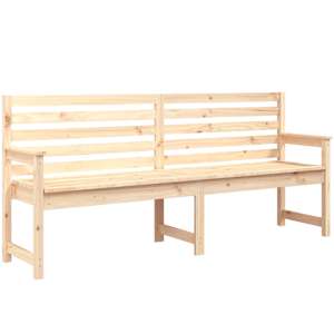 Zahradní lavice 203,5 x 48 x 91,5 cm masivní borové dřevo - obrázek 2