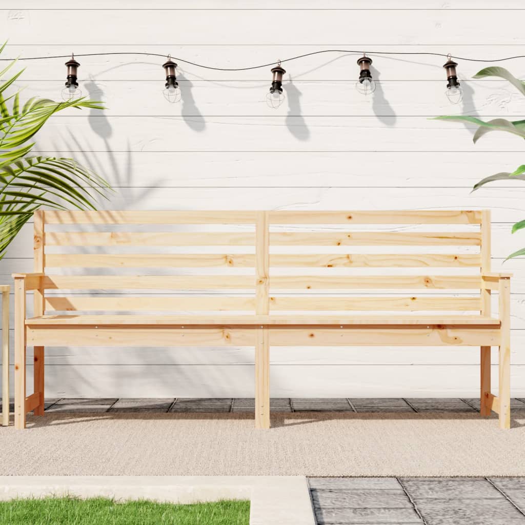 vida XL Gartenbank 203,5x 48x 91,5 cm Massivholz Kiefer
