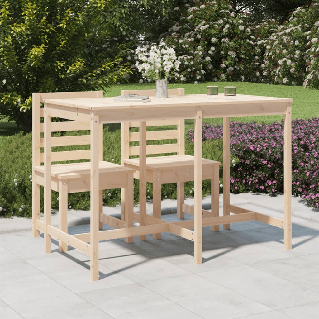 vidaXL Table de jardin 159,5x82,5x110 cm bois massif de pin