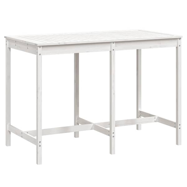 vidaXL aialaud, valge, 159,5 x 82,5 x 110 cm, m&auml;nnipuit