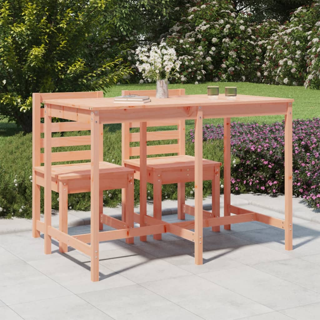 vidaXL Table de jardin 159,5x82,5x110 cm bois massif de douglas