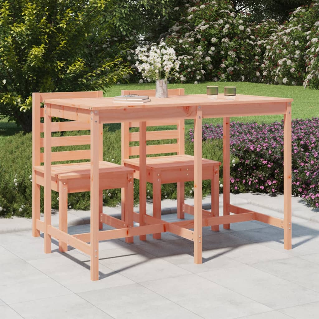 Gartentisch 159,5×82,5×110 cm Massivholz Douglasie