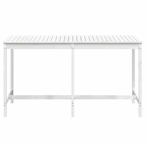 Zahradní stůl bílý 203,5 x 90 x 110 cm masivní borové dřevo - obrázek 4