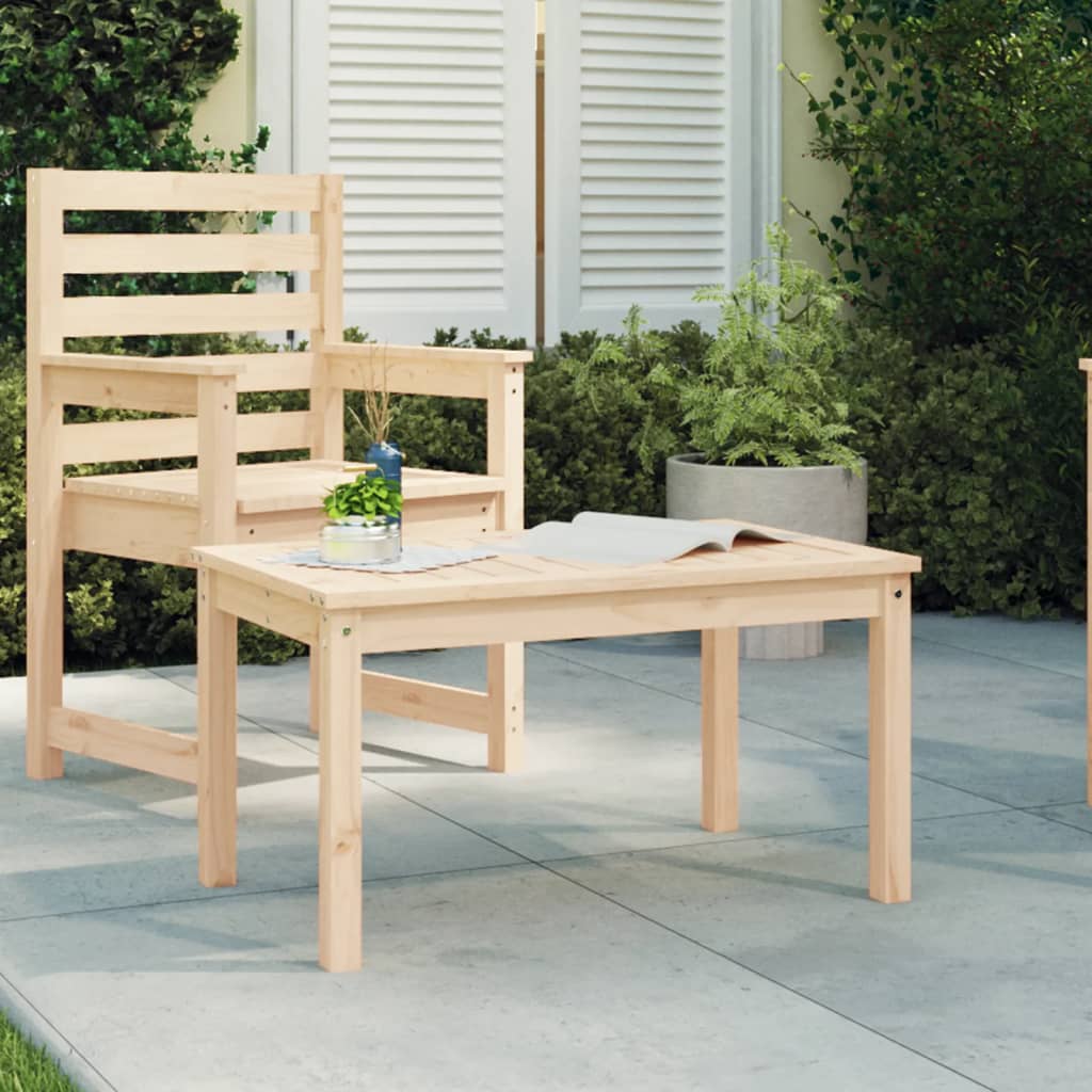 vida XL Gartentisch 82,5x 50,5x 45 cm Massivholz Kiefer