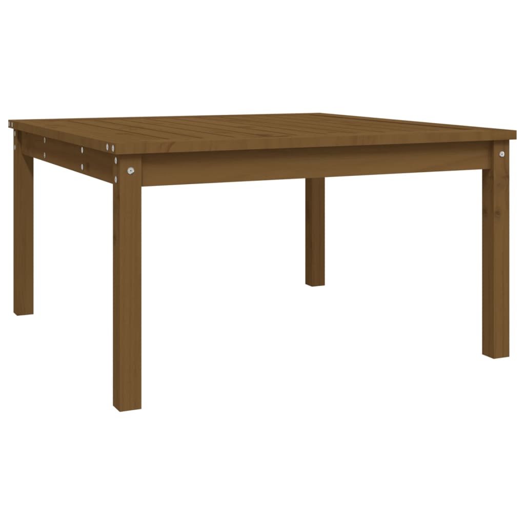 vidaXL Zahradní stůl medově hnědý 82,5x82,5x45 cm masivní borové dřevo