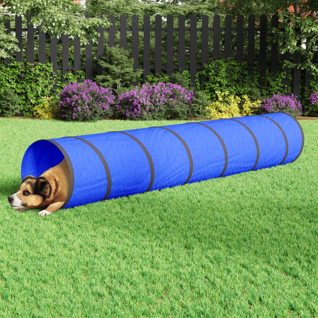 vida XL Hundetunnel Blau Ø 50x 300 cm Polyester
