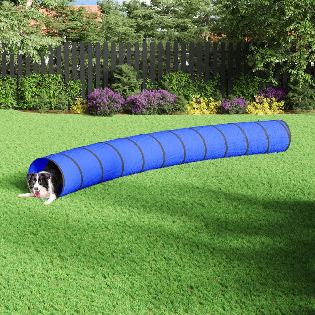 Afbeelding vidaXL Hondentunnel Ø 55x500 cm polyester blauw door Vidaxl.nl