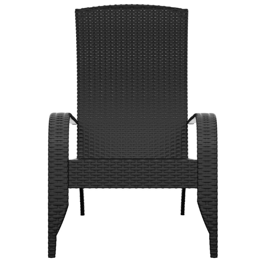 vidaXL Adirondack puutarhatuoli musta polyrottinki
