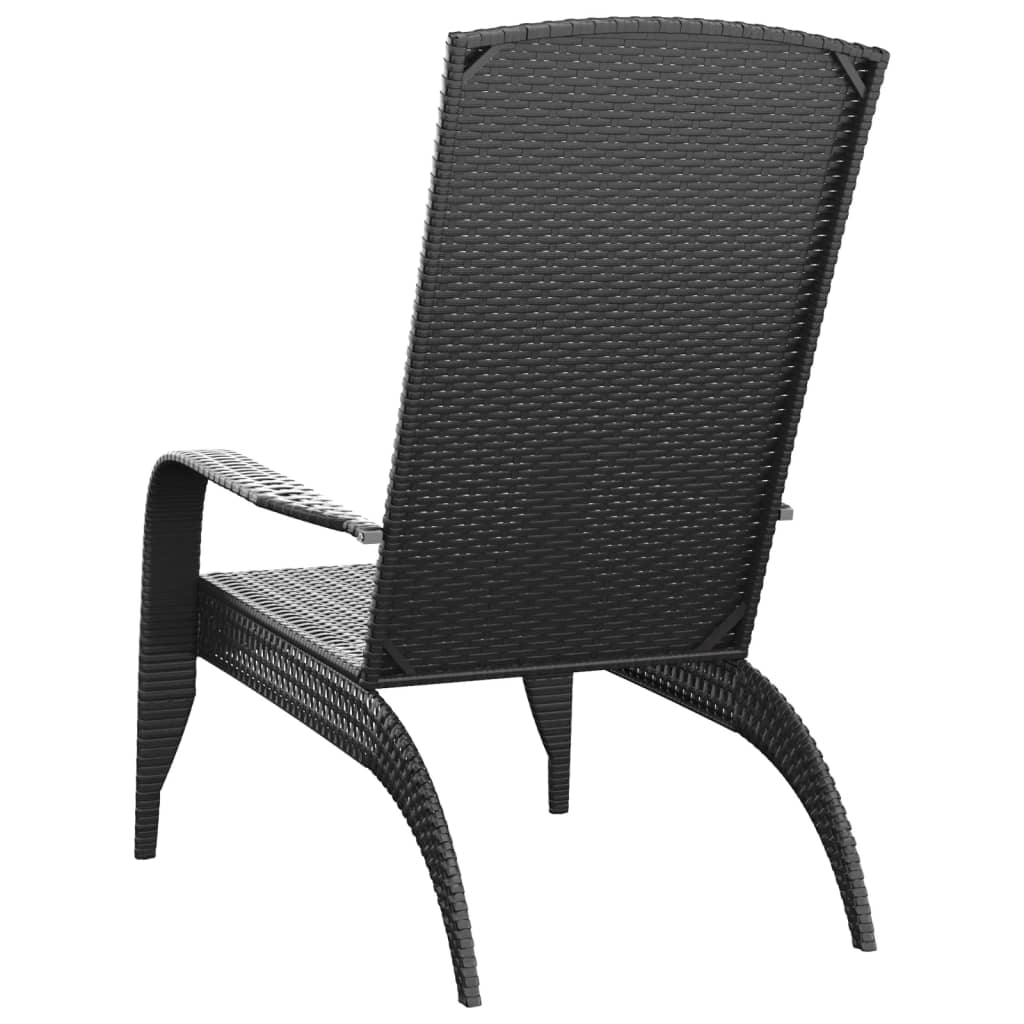 Chaise De Jardin Adirondack Noir Résine Tressée VidaXL 16 width=274