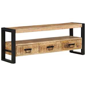 TV skříňka 120 x 30 x 45 cm masivní mangovníkové dřevo - obrázek 10