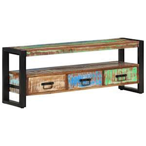 TV skříňka 120 x 30 x 45 cm masivní recyklované dřevo - obrázek 8