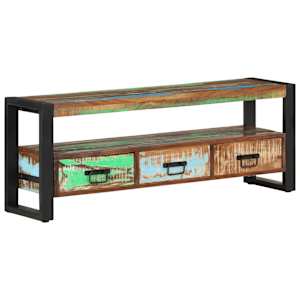 TV skříňka 120 x 30 x 45 cm masivní recyklované dřevo - obrázek 9