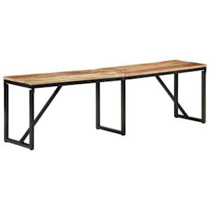 Lavice 160 x 35 x 46 cm masivní mangovníkové dřevo - obrázek 9
