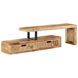 vidaXL telekaalus (118-200) x 30 x 40 cm t&auml;ispuidust mango