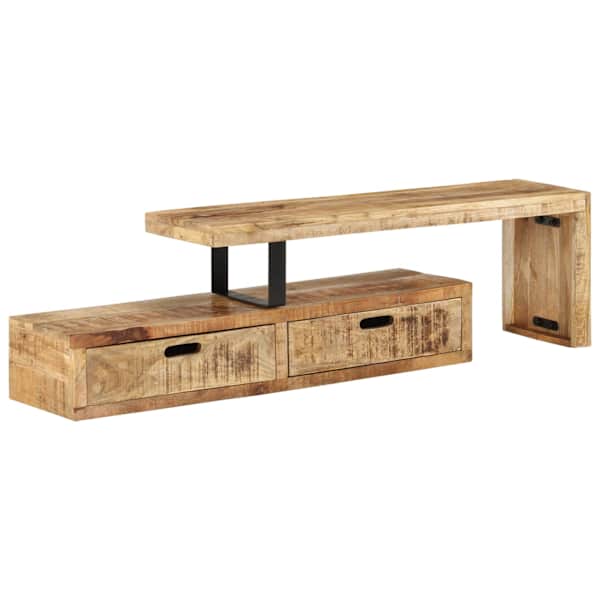 vidaXL telekaalus (118-200) x 30 x 40 cm t&auml;ispuidust mango