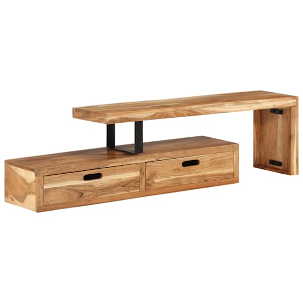 vidaXL telekaalus (118&ndash;200) x 30 x 40 cm, t&auml;ispuit, akaatsia