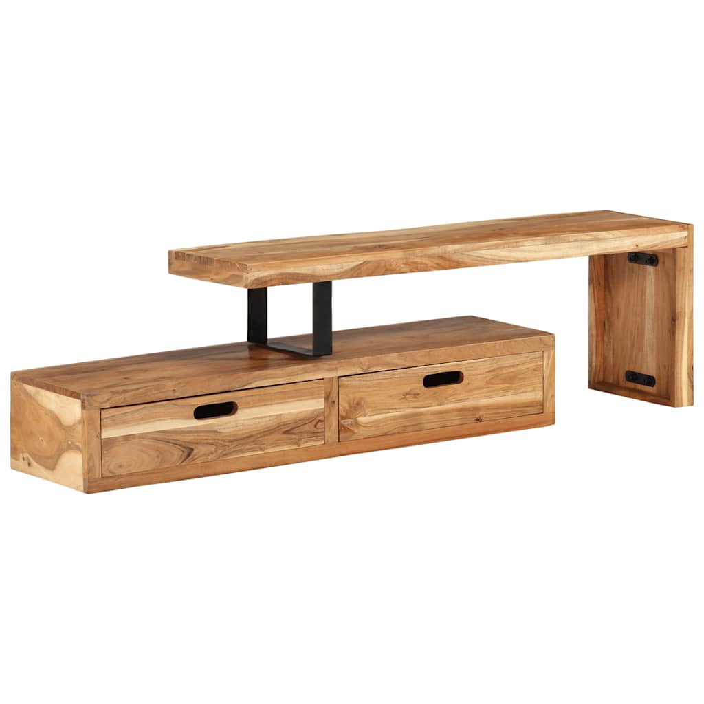 vidaXL TV stolek (118-200) x 30 x 40 cm masivní akácie