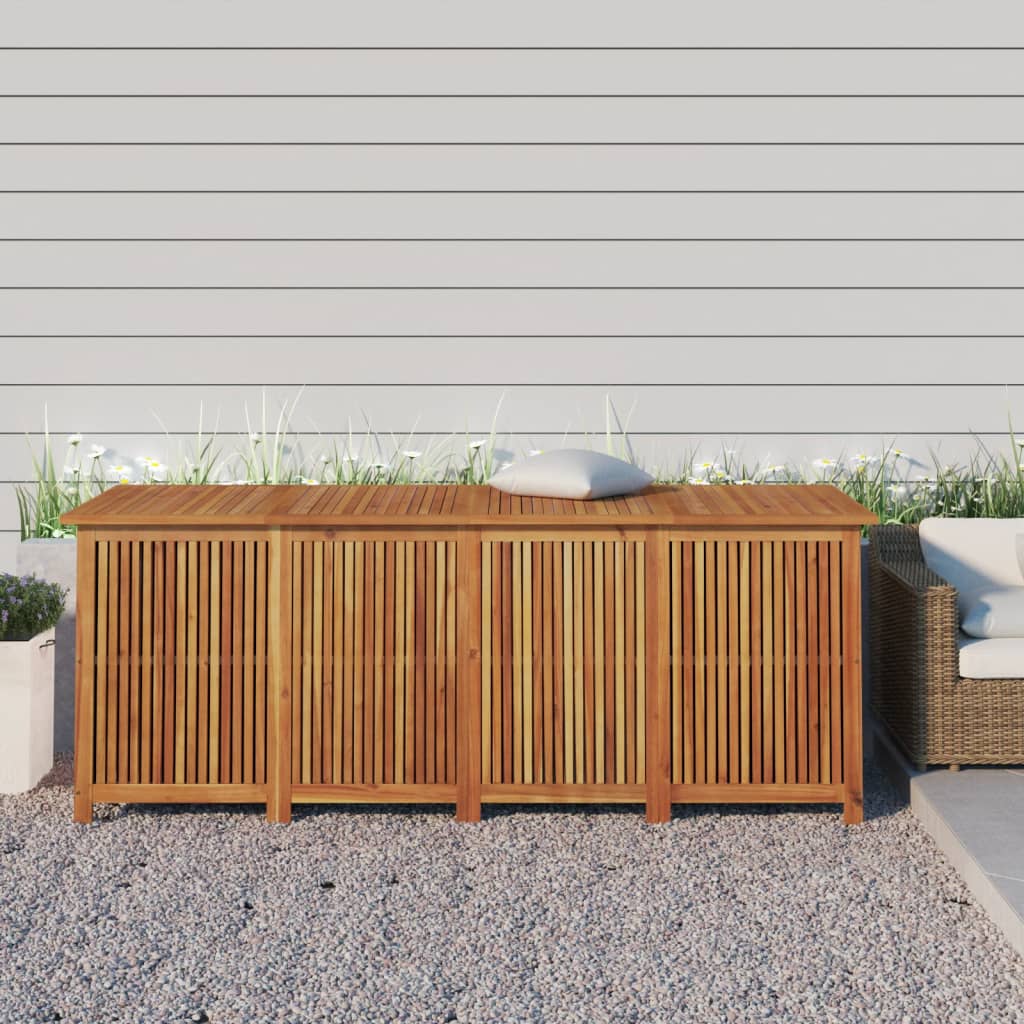 vida XL Gartentruhe 200x 80x 75 cm Massivholz Akazie