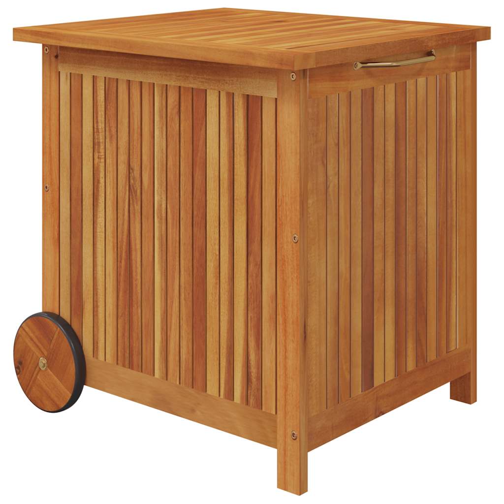 vidaXL Zahradní úložný box s kolečky 60 x 50 x 58 cm masivní akácie