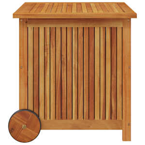 Zahradní úložný box s kolečky 60 x 50 x 58 cm masivní akácie - obrázek 4