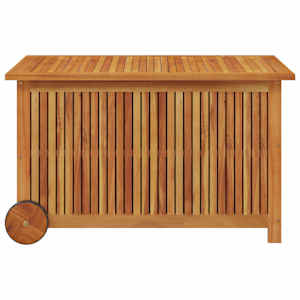 Zahradní úložný box s kolečky 90 x 50 x 58 cm masivní akácie - obrázek 4