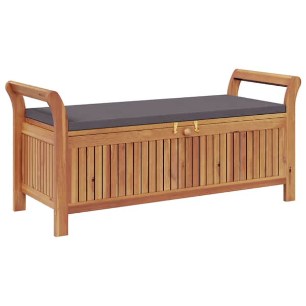 vidaXL aia hoiupink istmepadjaga, 126 cm, akaatsiapuit
