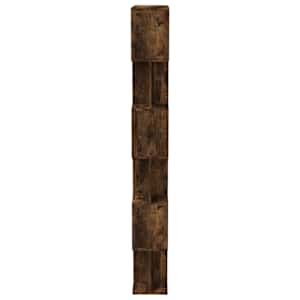 Knihovna/dělicí stěna kouřový dub 80x24x192 cm kompozitní dřevo - obrázek 6