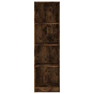 4patrová knihovna kouřový dub 40 x 24 x 143 cm kompozitní dřevo - obrázek 4