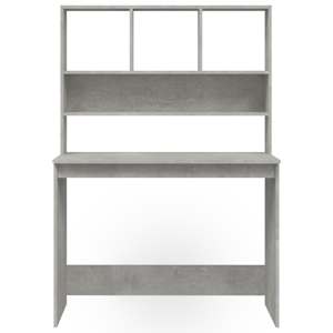 Psací stůl s policemi betonově šedý 102 x 45 x 148 cm kompozit - obrázek 5