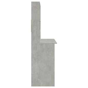 Psací stůl s policemi betonově šedý 102 x 45 x 148 cm kompozit - obrázek 6