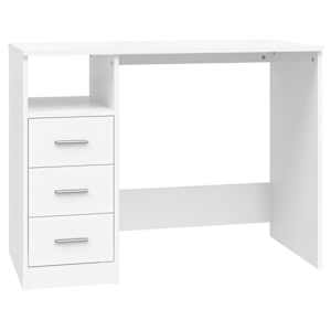 Psací stůl se zásuvkami bílý 102 x 50 x 76 cm kompozitní dřevo - obrázek 2