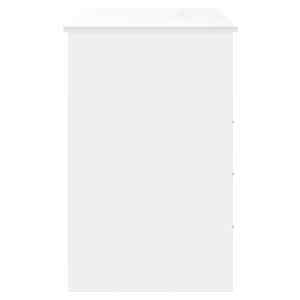 Psací stůl se zásuvkami bílý 102 x 50 x 76 cm kompozitní dřevo - obrázek 6