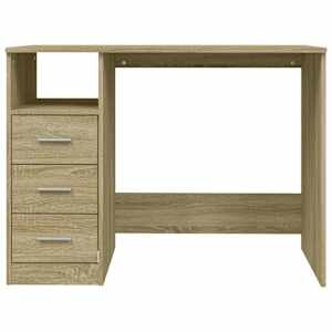 Psací stůl se zásuvkami dub sonoma 102 x 50 x 76 cm kompozit - obrázek 6