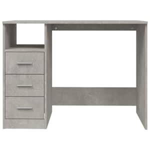 Psací stůl se zásuvkami betonově šedý 102x45x148 cm kompozit - obrázek 6