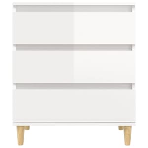Příborník bílý s vysokým leskem 60x35x70 cm kompozitní dřevo - obrázek 6