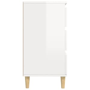Příborník bílý s vysokým leskem 60x35x70 cm kompozitní dřevo - obrázek 8