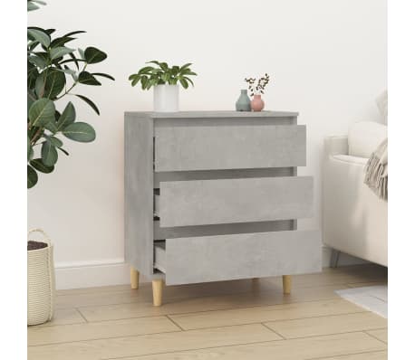 vidaXL Senkki betoninharmaa 60x35x70 cm tekninen puu