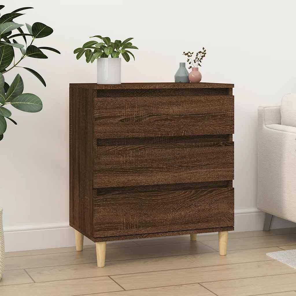 Buffet Chêne marron 60x35x70 cm Bois d'ingénierie