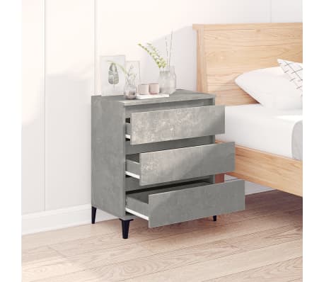 vidaXL puhvetkapp, betoonhall, 60 x 35 x 70 cm, tehispuit