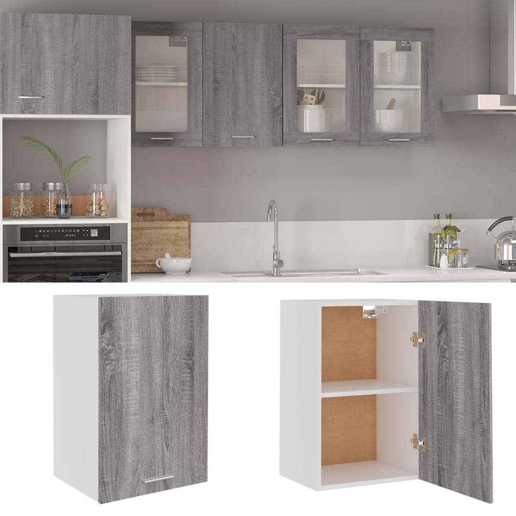 vidaXL Hängeschrank Lyon Grau Sonoma 39,5x31x60 cm Holzwerkstoff